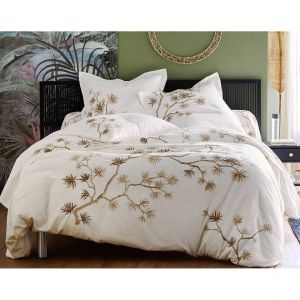 Taie de traversin MILA blanche en coton