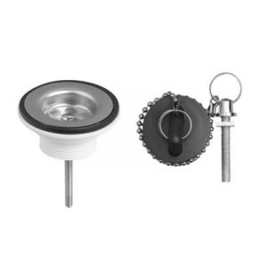 Wirquin Bonde de lavabo à fermeture à bouchon