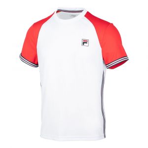 FILA Alfie T-shirt Hommes - Blanc, Rouge