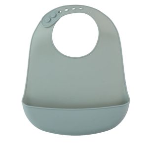 Bavoir Baby - bavoir en silicone - bavoir avec cuvette - r&eacute;glable - multicolore