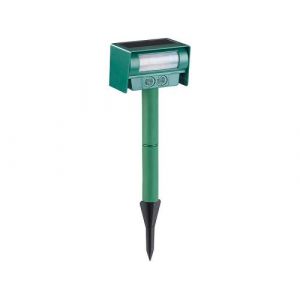 Royal Gardineer Repousse-animaux solaire &agrave; ultrasons avec capteur PIR