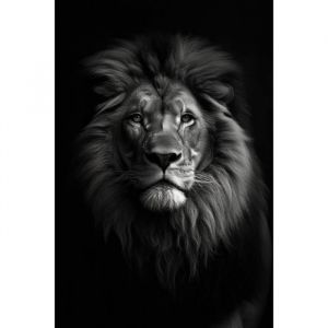 Ceanothe Tableau sur toile lion vertical 30x45 cm