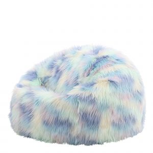 Icon Pouf en Fausse Fourrure, Pouf Fauteuil de Salon pour Adultes, Licorne - Licorne