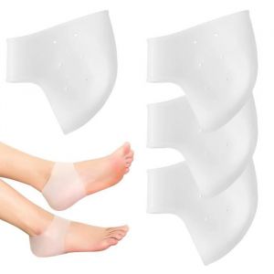 2 Paires Manches De Talon En Silicone, Chaussette De Talon, Protège Talon Pour La Douleur De Talon
