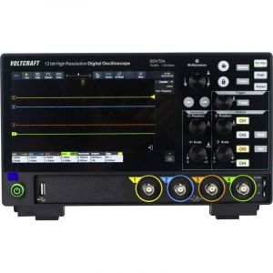 Voltcraft Oscilloscope numérique DOV704 70 MHz 4 canaux 1.25 Géch/s 50 Mpts 12 bits mémoire numérique (DSO) Y374653