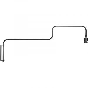 Steinhauer Applique - Bloeba - noir - m&eacute;tal - fixation libre - E27 - 4142ZW
