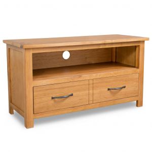 VidaXL Meuble TV 90x35x48 cm Bois de chêne massif. Produit Neuf ! Garantie 0 ans !