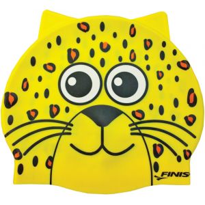 Finis Animal Head Silicone Swim Cap Kids, jaune Bonnets de bain
