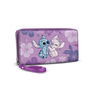 Karactermania Portefeuille Essentiel - Disney Lilo et Stitch Stitch & Angel - Lilas - Taille Unique