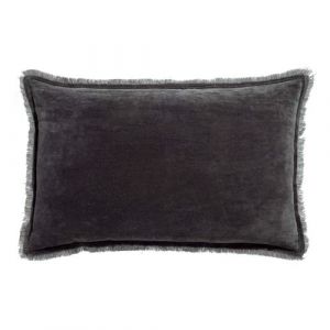 Vivaraise Coussin uni Fara ombre 40 x 65 cm OMBRE