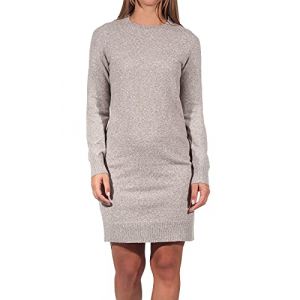 Vero Moda Robe en maille &agrave; col rond Blanc - Taille 38