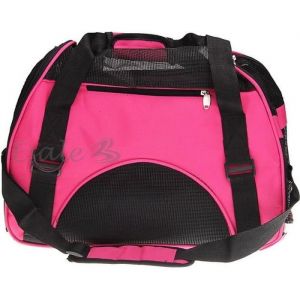 Fuienko - Sac de transport pour chat Sacoche en nylon pour Animaux Rose Rouge 43x20x29 cm