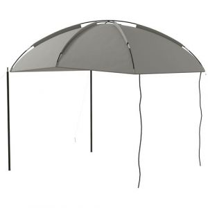 Outsunny Abri solaire de camping - barnum réglable en dôme, sac inclus - acier polyester haute densité gris