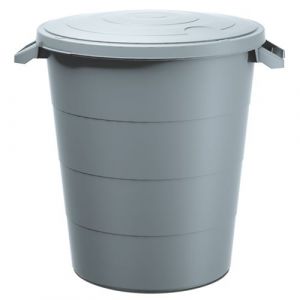 Poubelle pour ordures, déchets Keden SMOOTH - gris lisse 120 litres