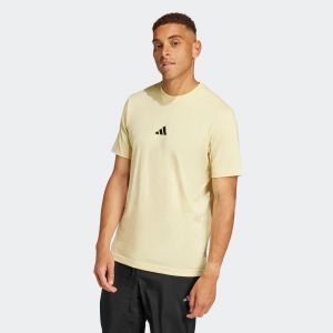 Adidas T-shirt de fitness homme, jaune