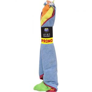 Auto Pratic Lot de 5 microfibres multi-usages 36x36 cm
