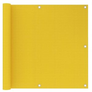 VidaXL Écran de balcon Jaune 90x500 cm PEHD