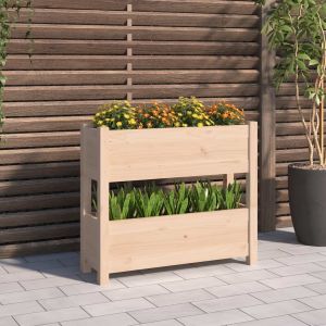 VidaXL Jardini&egrave;re 77x25x66 cm Bois massif de pin