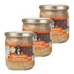 Image de Lot 3x Tripes mijot&eacute;es &agrave; l'ancienne - Bocal 400g