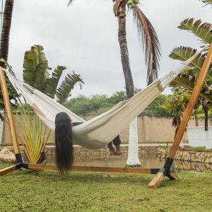 Alice's Garden Toile de hamac &eacute;cru, 1 personne, 100% polycoton, 220x140cm