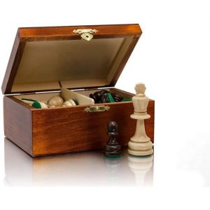 Professional Staunton n ° 4, pièces d'échecs en Bois pondérées dans Une boîte élégante, Figurines d'échecs de Tournoi, Taille du Roi
