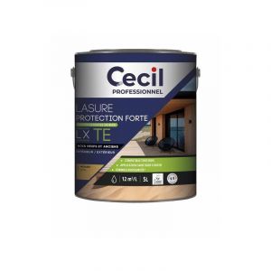 Cecil Lasure tous bois lx te supports neufs ou sains boiseries courante acrylique 1.03 24 heure(s) eau 6 heure(s) pistolet sans air 12 m²/l intérieur/extéri