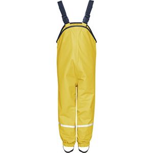 Playshoes Fleece-Trägerhose Pantalon De Pluie, Jaune-Gelb (Gelb 12), 140 Fille