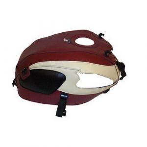 Bagster Tapis de réservoir bordeaux clair/creme (1377A) Kawasaki W 650