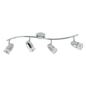 Rampe de spots LED 4x4W 3000K Chrome