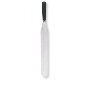 Krampouz Spatule à Crêpes en Inox de 35 cm - Lame en Acier Inoxydable Rigide et Robuste - Longueur Totale 46 cm