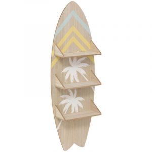 Atmosphera Étagère murale planche surf Australie 112x37cm beige créateur d'intérieur