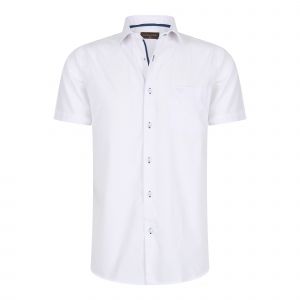 Cappuccino Italia - Chemises Hommes Manches Courtes Palermo - Blanc - Taille L