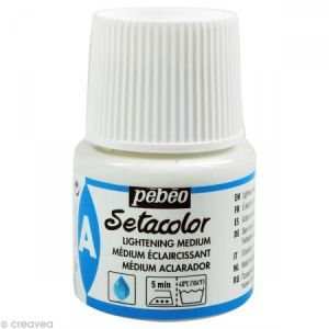Pebeo Auxiliaire peinture textile - Setacolor - M&eacute;dium &eacute;claircissant - 45 ml