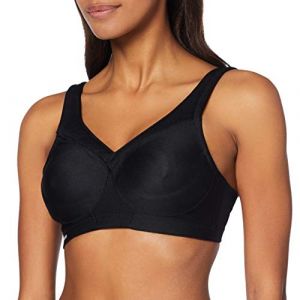 Glamorise Soutien-gorge Sport grand maintient sans coutures #1006, Noir, 125H