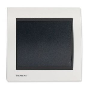 Siemens Va et Vient Anthracite Delta Iris + Plaque Métal Blanc