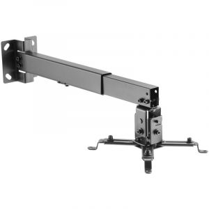 wiltec Support universel pour vid&eacute;o-projecteur 20kg Fixation au Plafond, au Mur 43-65cm Bras pivotant Fixation &Eacute;cran videoprojecteur