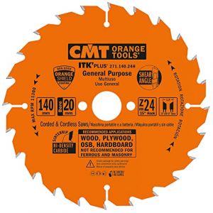 Cmt ORANGE TOOLS 271.140.24H LAMES CIRCULAIRE ULTRA ITK HW 140X1.8/1.2X20 (+16) Z24 ATB+S