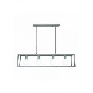 Italux Sigalo - Suspension Industrielle Et Rétro Gris 4 Lumière, E27