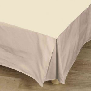 Tradilinge Cache-sommier naturel 100% coton 90x190 cm