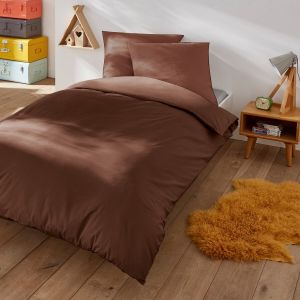 Housse de couette enfant en polycoton, Scenario Acajou Taille 140x200 cm;200x200 cm