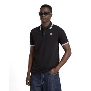 G-Star Raw Pour homme. Polo Dunda Slim Stripe noir
