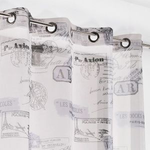 LINDER Rideau obscurcissant impression tampons de passeport