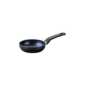 Fackelmann 688124 Poêle tous feux 16 cm sans PFAS, poêle de cuisson, poêle sans PFAS, poêle antiadhésive, poêle tous feux, poêle induction, Aluminium, Noir, Vert, 16 cm
