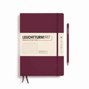 LEUCHTTURM1917 366178 Carnet de notes Composition (B5) Couverture rigide 219 pages numérotées Bleu Marine, pointillé