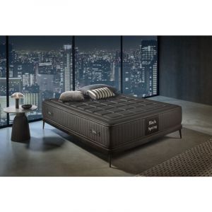 Matelas Ressorts Ensach&eacute;s Black Spring Royal, 30cm, 160x200cm - Moonia