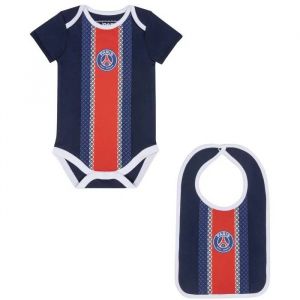 Psg - Body Bavoir B&eacute;b&eacute; Gar&ccedil;on - Collection Officielle Paris Saint Germain - 12 Mois
