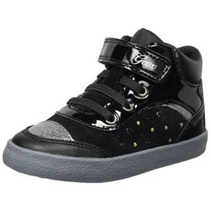 Image de Geox B Kiwi A, Sneakers Basses bébé Fille, Noir (Black), 21 EU