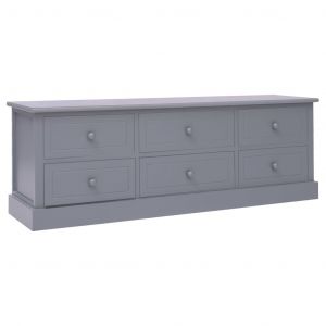 VidaXL Meuble TV Gris fonc&eacute; 115 x 30 x 40 cm Bois