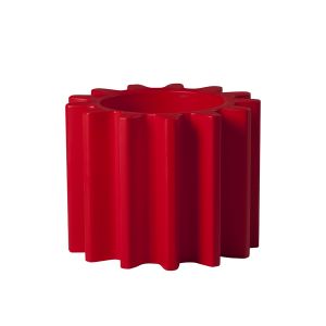 Slide Pot de fleurs Gear rouge en mati&egrave;re plastique
