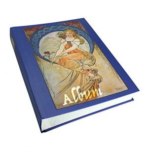 Safe Album timbres 60 pages et 10 bandes de glassine - classeur timbres collection motifs nostalgiques - pour votre collection